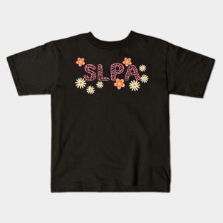 Slpa Pink Animal print and flowers Kids T-Shirt